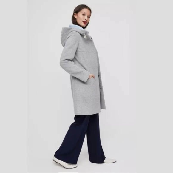 Aritzia Babaton Pearce Wool-blend coat with hood light gray | XXS - Picture 12 of 13